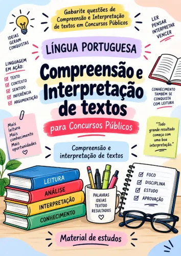 APOSTILA DIGITAL de Compreensão e Interpretação de textos para Concurso Público