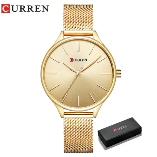 Relógio Curren Feminino Original Design Sofisticado Resistente à Água