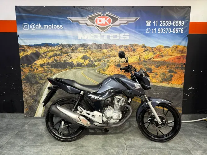 HONDA CG 160 FAN 2024 CINZA