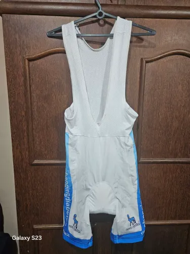 Bretelle Branco com forro de Gel - Ciclismo