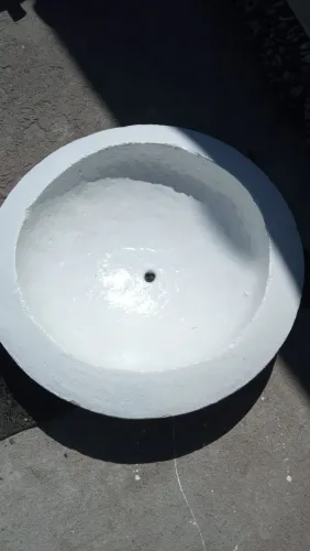 Vaso bacia concreto 60 cm diâmetro