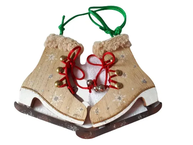 Enfeite Patins Natalino - Artesanato