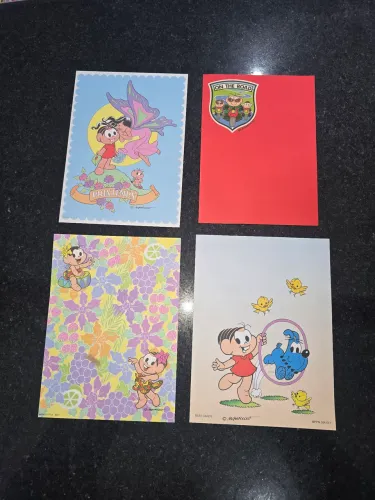 Lote Com 11 Papéis De Carta Turma Da Mônica Anos 80 90