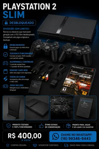 Playstation2 slim desbloqueado 