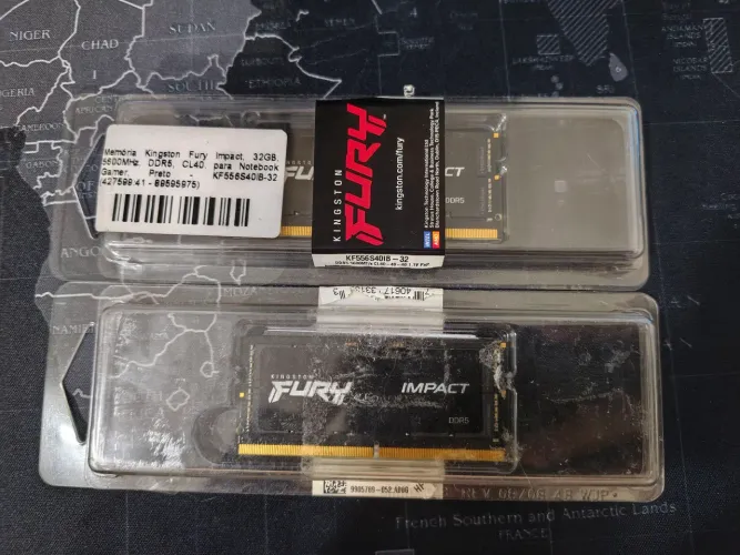 Memória RAM para Notebook Kingston fury impact DDR5 64gb (2x32gb)
