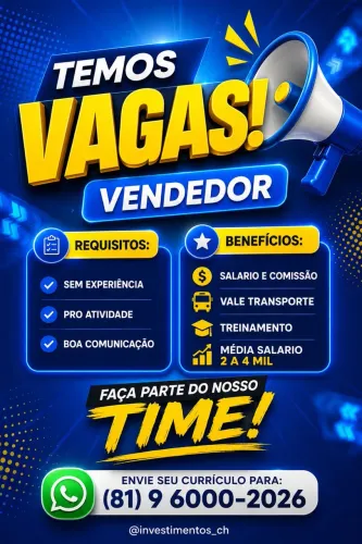 Vaga de emprego 