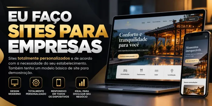Sites personalizados para sua empresa (preço em conta)