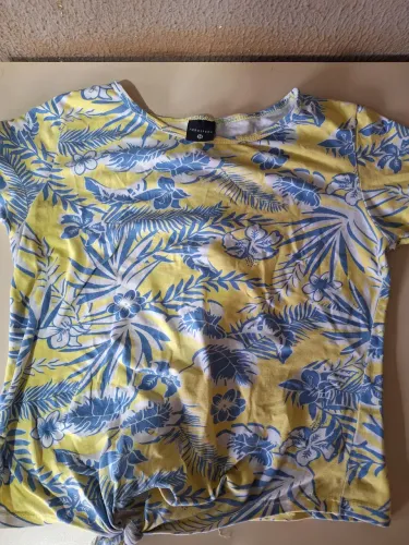Blusa aerostera amarela estampada 14