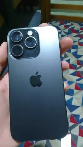 iPhone 15 Pro 256GB Preto - Tela e Bateria Originais (88%) + Nota Fiscal