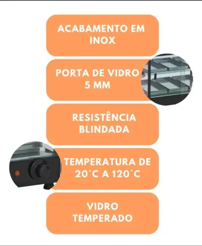 Estufa para salgados 