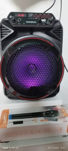 Caixa de Som Bluetooth Amplificada Mondial CM-150 - 150W | NA CAIXA