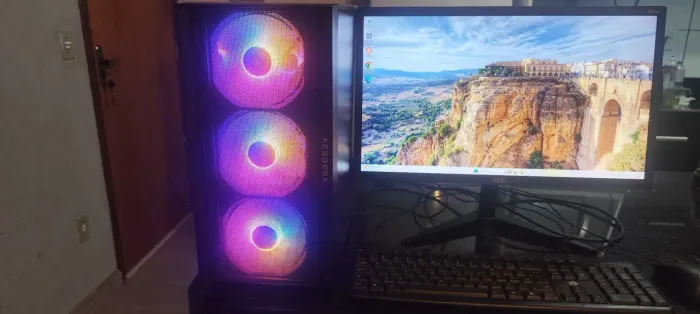 i5 12400F + RX 7600 Triple Fan + Monitor AOC 21.5" | Pronto para Jogar!