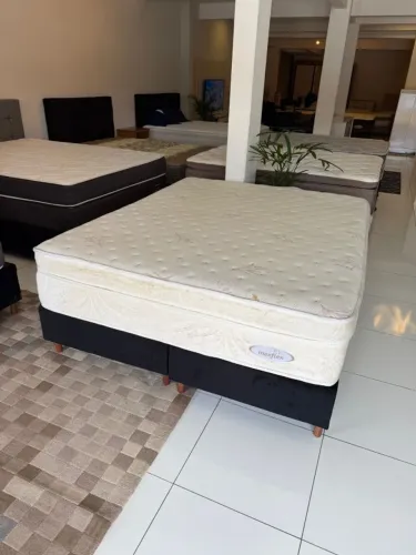 Cama de Casal QUEEN MAXFLEX COM COLCHÃO LATEX - Entrego! 