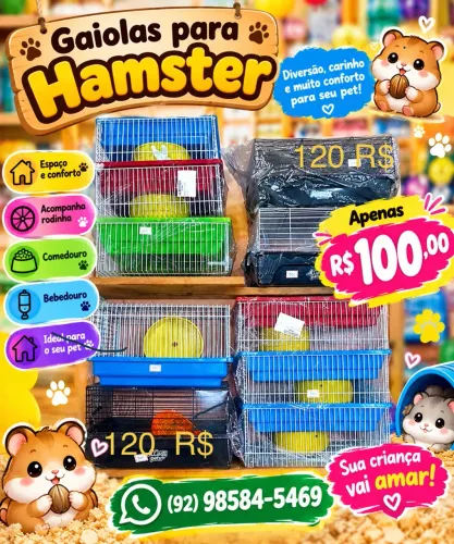Gaiola para hamster