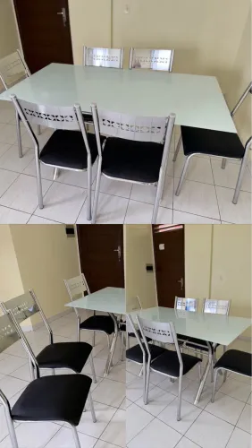 MESA DE JANTAR COM 6 CADEIRAS