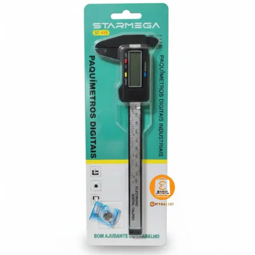 Paquímetro Digital em fibra de Carbono com Bateria Extra (150mm)