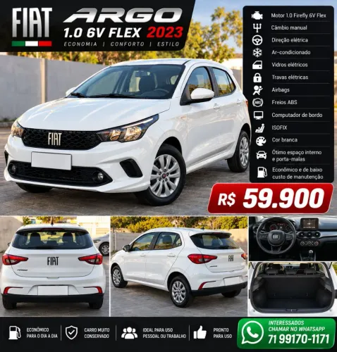 Fiat Argo 1.0 6V Flex. 2023