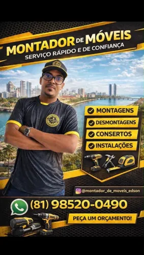 Serviço bom é de qualidade montador de móveis