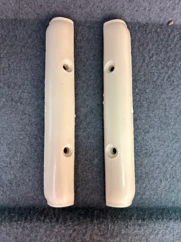 Par Acabamentos Marfim Capas Dobradiças Janelas Basculantes Fusca, Novos 
