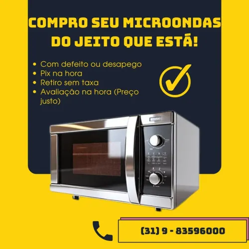 Manutenção, compra e venda de micro-ondas