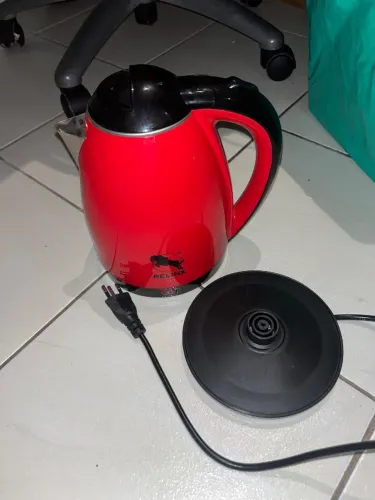 Chaleira Elétrica Relinx Vermelha Inox 1,8L