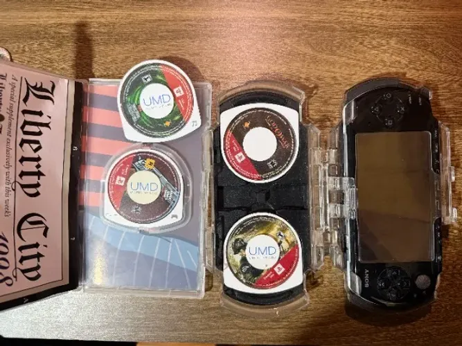 Sony PSP Preto com CASE e JOGOS