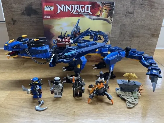 Lego Ninjago Hunted Stormbringer Jay Dragon Fully Complete (70652 )