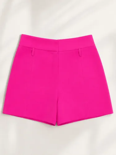 Bermuda/Short Alfaiataria Pink Neon Feminino - Tam. 42
