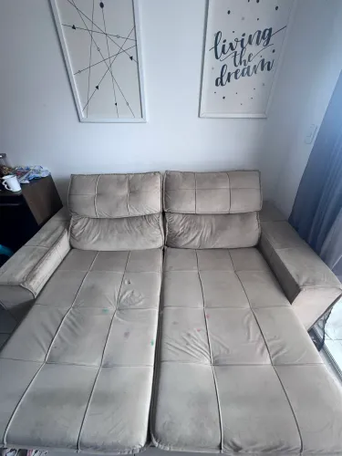 Sofá retrátil 3 lugares