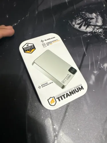 Power Bank G Shield Titanium 10.000mAh Wireless 15W Carregamento Rápido
