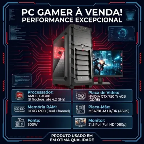 Computador gamer completo 
