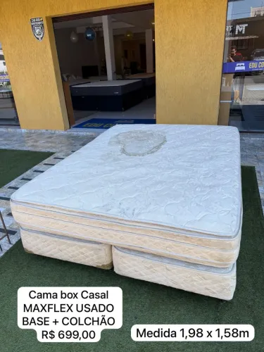 Cama Box Casal MAXFLEX USADO - ENTREGO