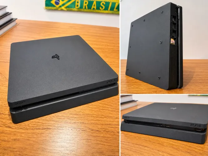 PS4 Slim 1TB Em Excelente Estado - Pronto para Jogar