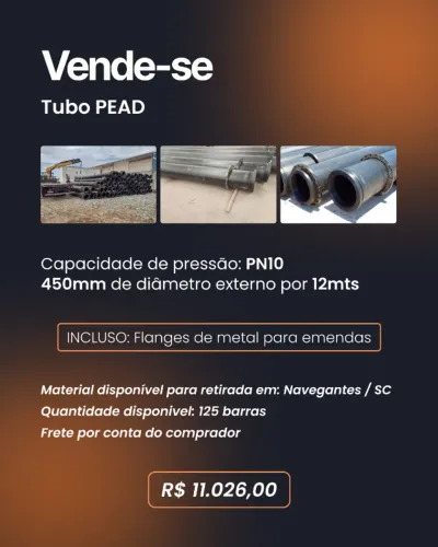 Material robusto para dragagem, mineração, drenagem e grandes projetos hidráulicos