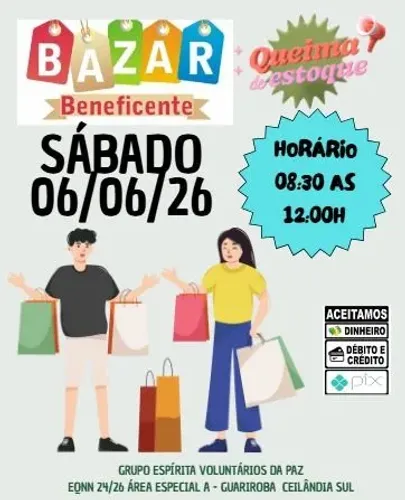 Grande Bazar Voluntários da Paz 