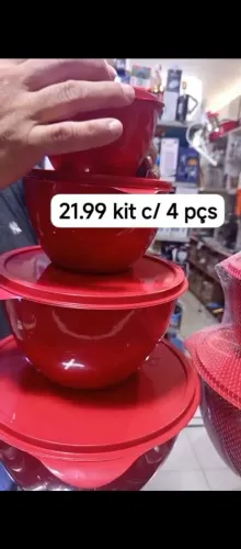 Kit c 4 vasilhas todo tamanhos