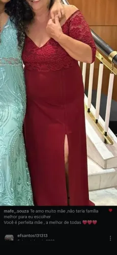 Vestido festa plus size usado uma vez