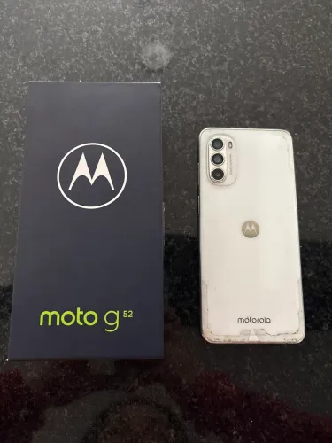 Moto g52 branco usado - bom estado