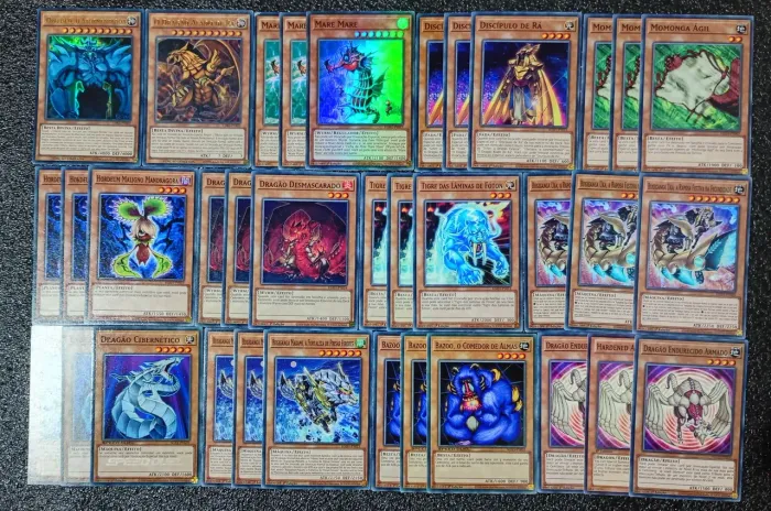 deck Obelisco O atormentador cartas originais de yu-gi-oh
