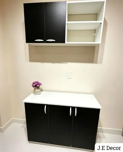 Kit armário e balcão em mdf