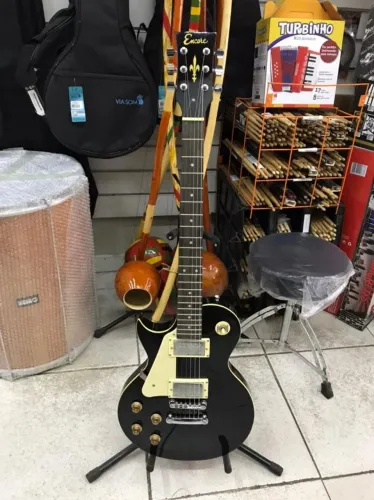 Guitarra Encore Les Paul Canhoto LHE99BLK
