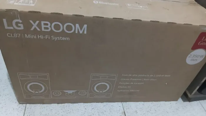 Som LG Xboom CL87 mini Hi-Fi system nova lacrada