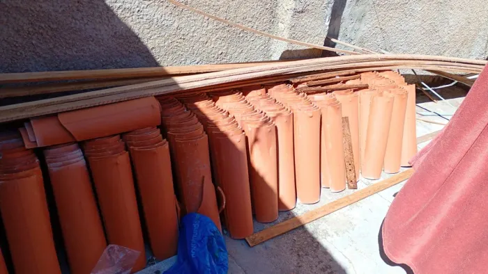 Telhas de cerâmica