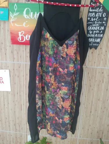 Vestido tecido Seda pura tamanho M