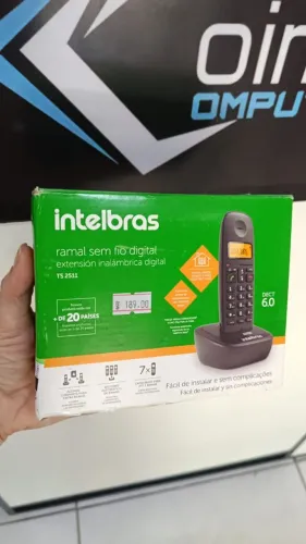 Aparelho Telefone Ramal sem Fio Intelbras TS 2511 - DECT 6.0 - Identificador de Chamadas