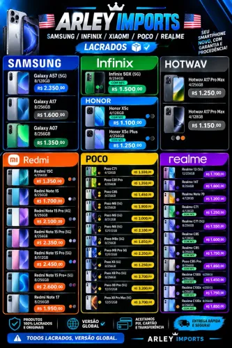 iPhones novos e semi novos e Android