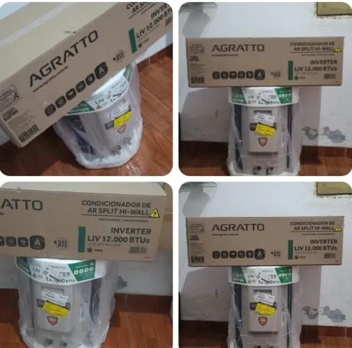 Ar condicionado split Agratto 12.000 inverter novo zerado