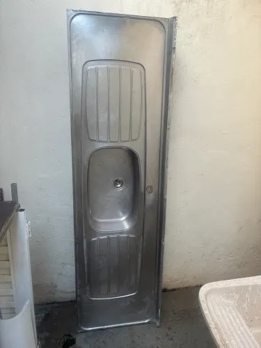 Pia inox 2,00m cuba simples