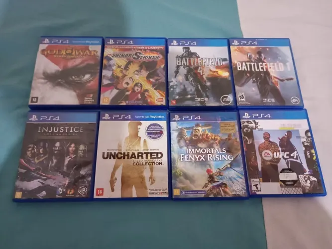 Jogos ps4 8 títulos só venda