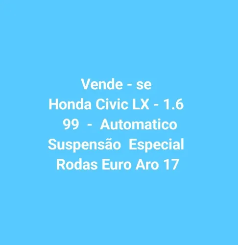 Honda Civic Sedan LX 1.6 16V Aut. 4P 1999